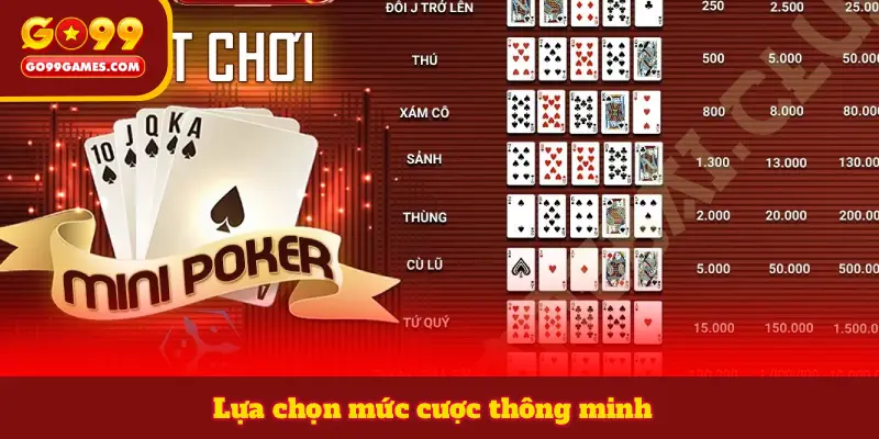 Lựa chọn mức cược thông minh