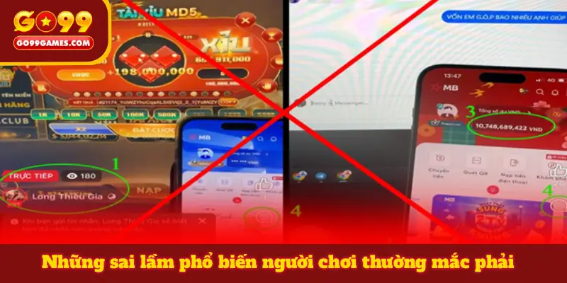 Những sai lầm phổ biến người chơi thường mắc phải