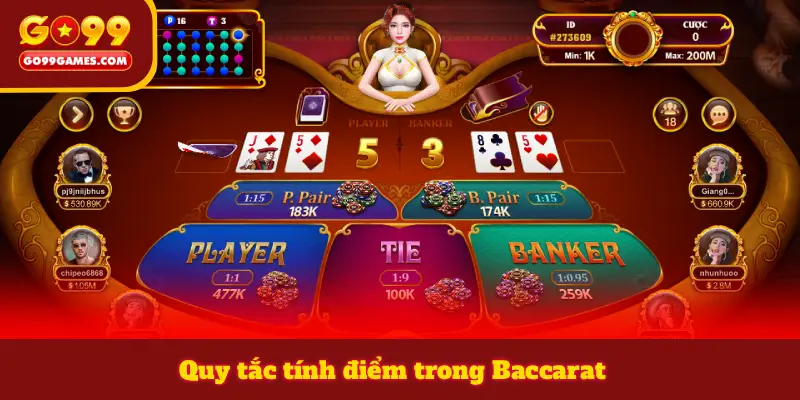 Quy tắc tính điểm trong Baccarat