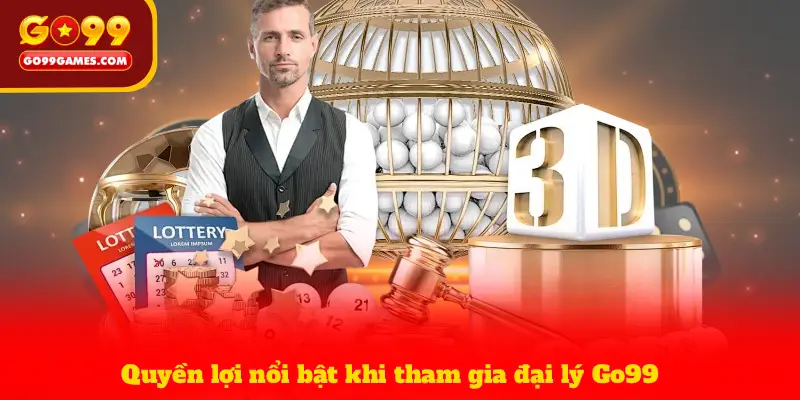 Quyền lợi nổi bật khi tham gia đại lý Go99