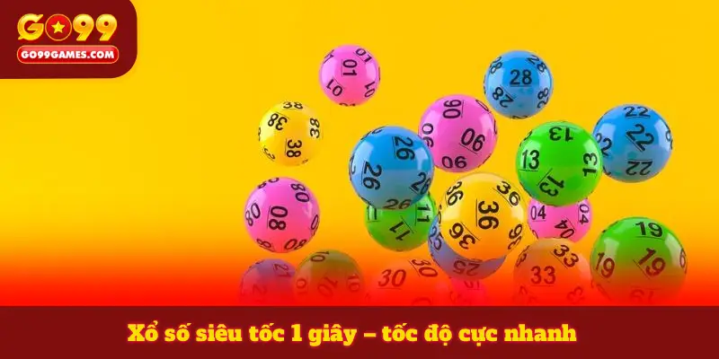 Xổ số siêu tốc 1 giây – tốc độ cực nhanh